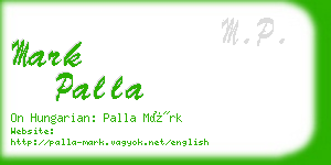 mark palla business card